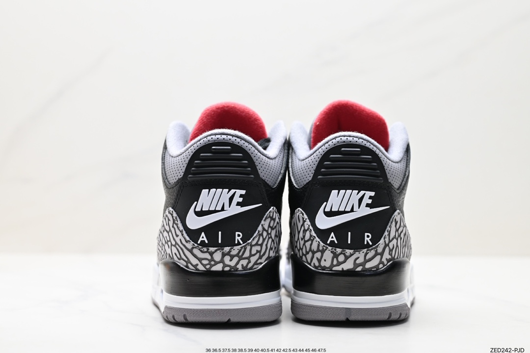 Air Jordan 3 Retro ”Hide and Sneak” White Gray Brown 854262-001