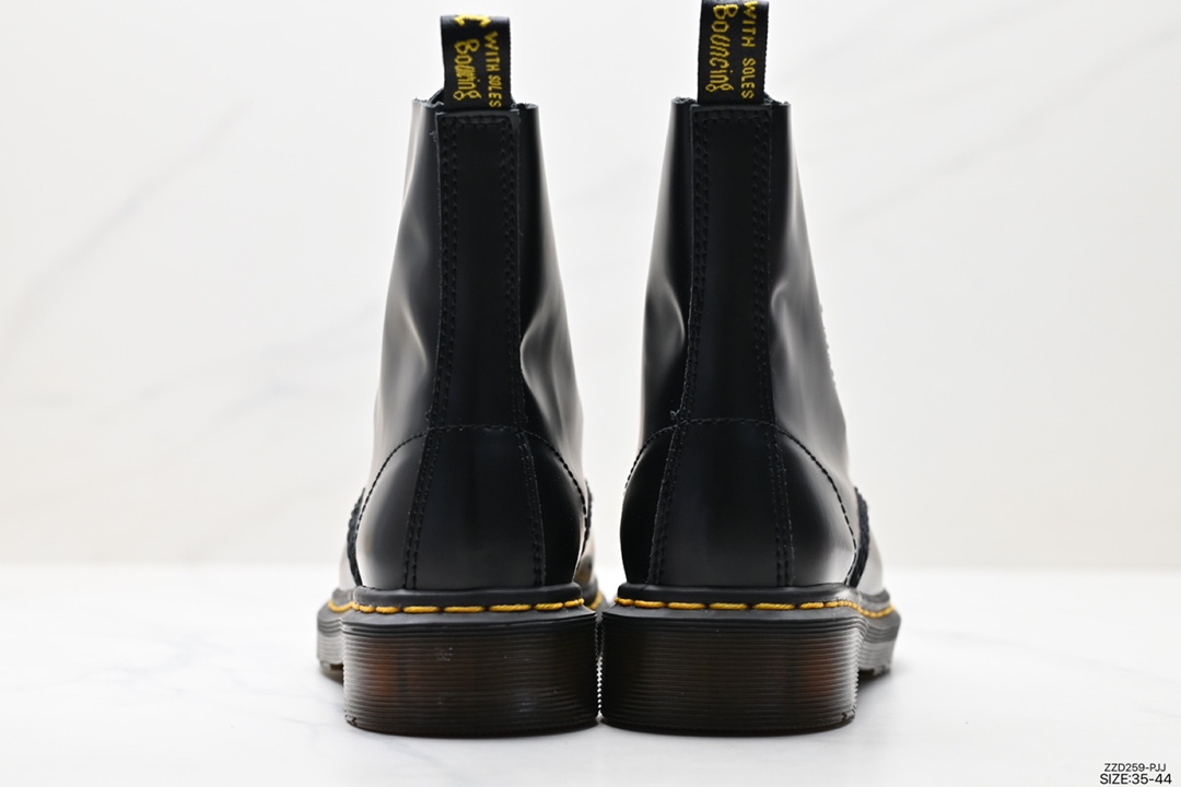 Famous work shoe brand - Dr. Martens 1460 series retro eight-hole lace-up full leather Martin boots R11822206