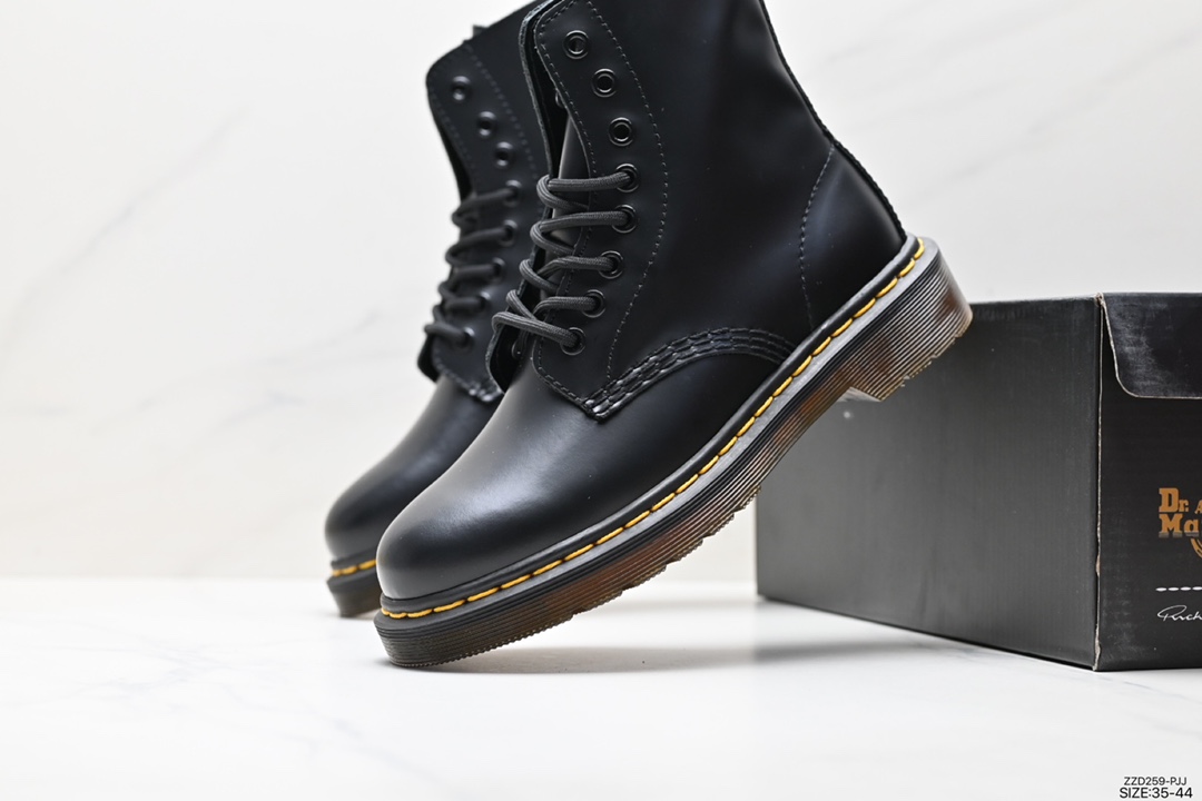 Famous work shoe brand - Dr. Martens 1460 series retro eight-hole lace-up full leather Martin boots R11822206