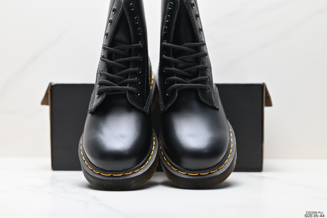 Famous work shoe brand - Dr. Martens 1460 series retro eight-hole lace-up full leather Martin boots R11822206