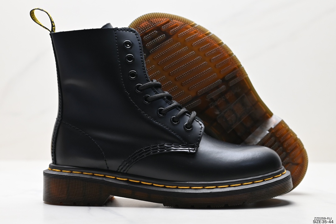 Famous work shoe brand - Dr. Martens 1460 series retro eight-hole lace-up full leather Martin boots R11822206