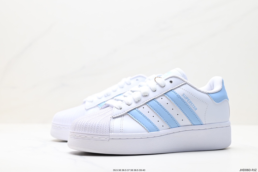 Thick-soled shell-toe Adidas clover Originals Superstar Pride RM shell-toe sneakers IF3003