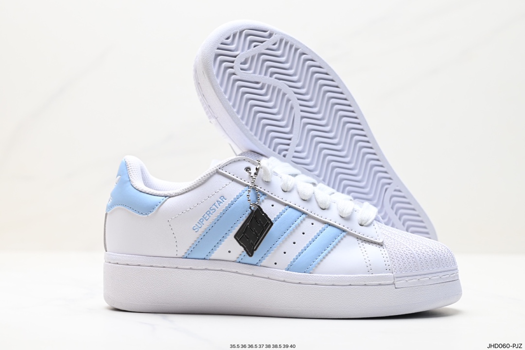 Thick-soled shell-toe Adidas clover Originals Superstar Pride RM shell-toe sneakers IF3003