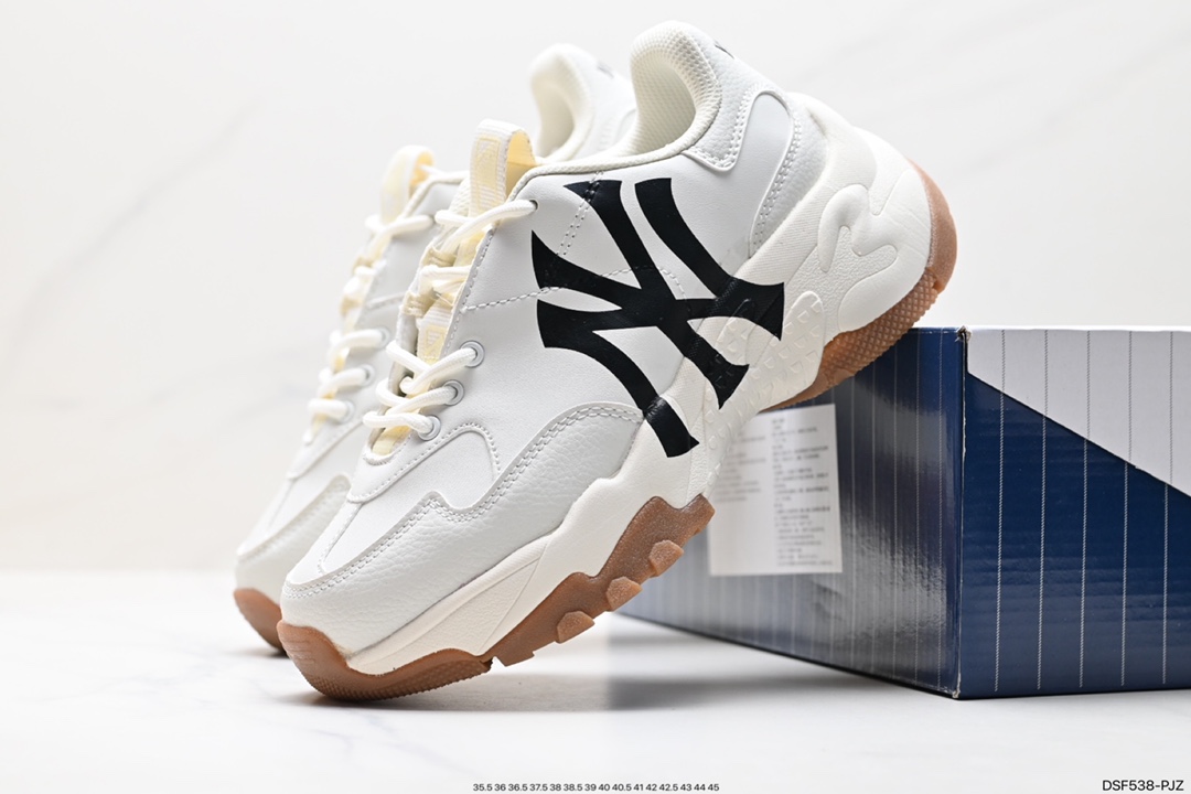 Korea SS19 limited release NY American Yankees limited x MLB Big Ball Chunky A Running thick-soled jogging shoes 32SHCH011