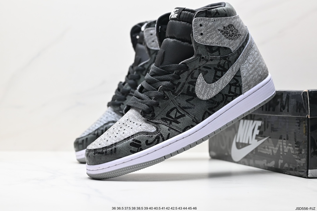 Nike Air Jordan 1 Retro High OG ”Black/White” AJ1 basketball shoes 555088-036