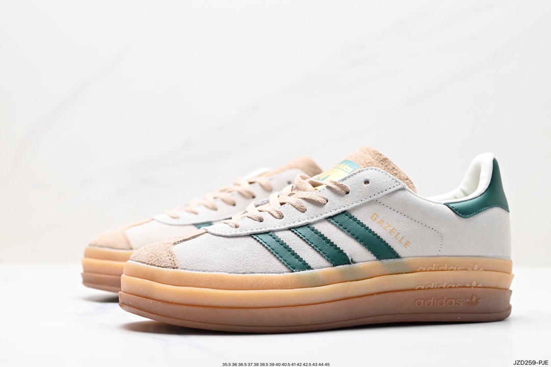 Adidas Gazelle Bold w low-top retro versatile casual sports shoes ID7065