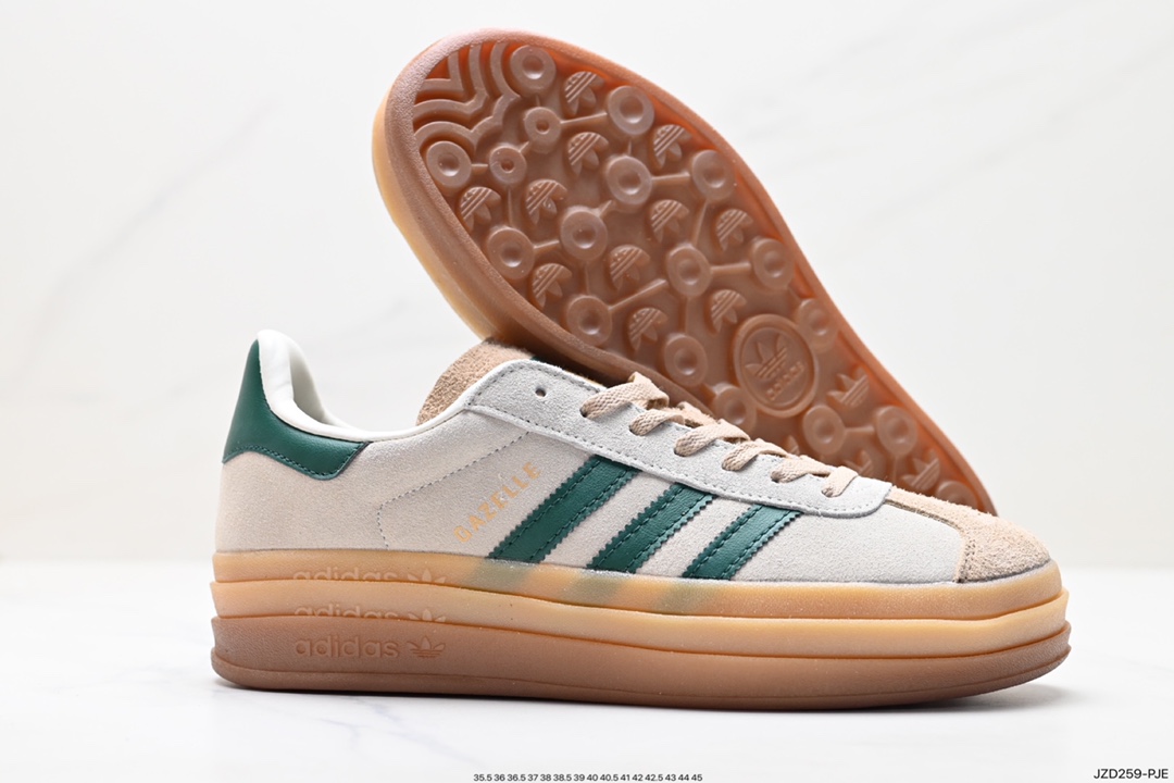 Adidas Gazelle Bold w low-top retro versatile casual sports shoes ID7065