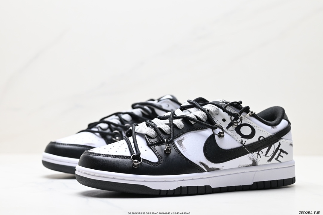 260 Nike SB Dunk Low 暗夜使者 字母涂鸦  DD1391-100