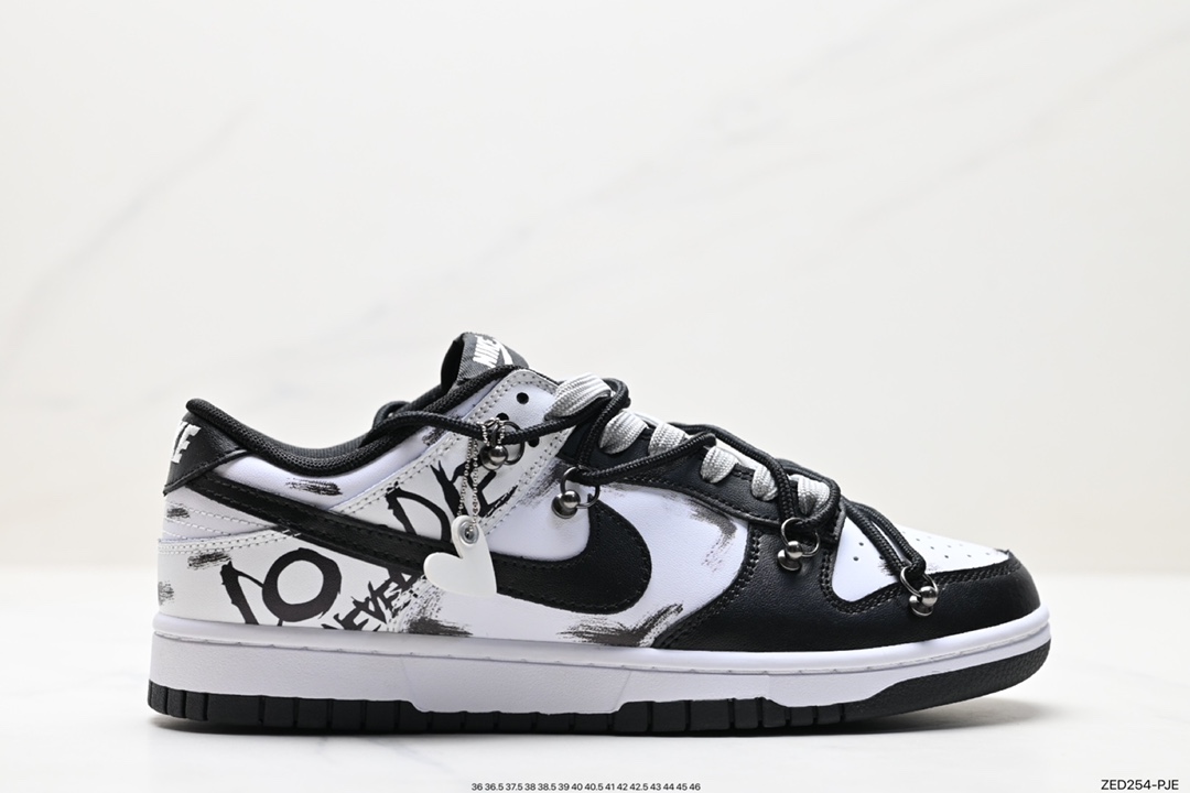 260 Nike SB Dunk Low 暗夜使者 字母涂鸦  DD1391-100