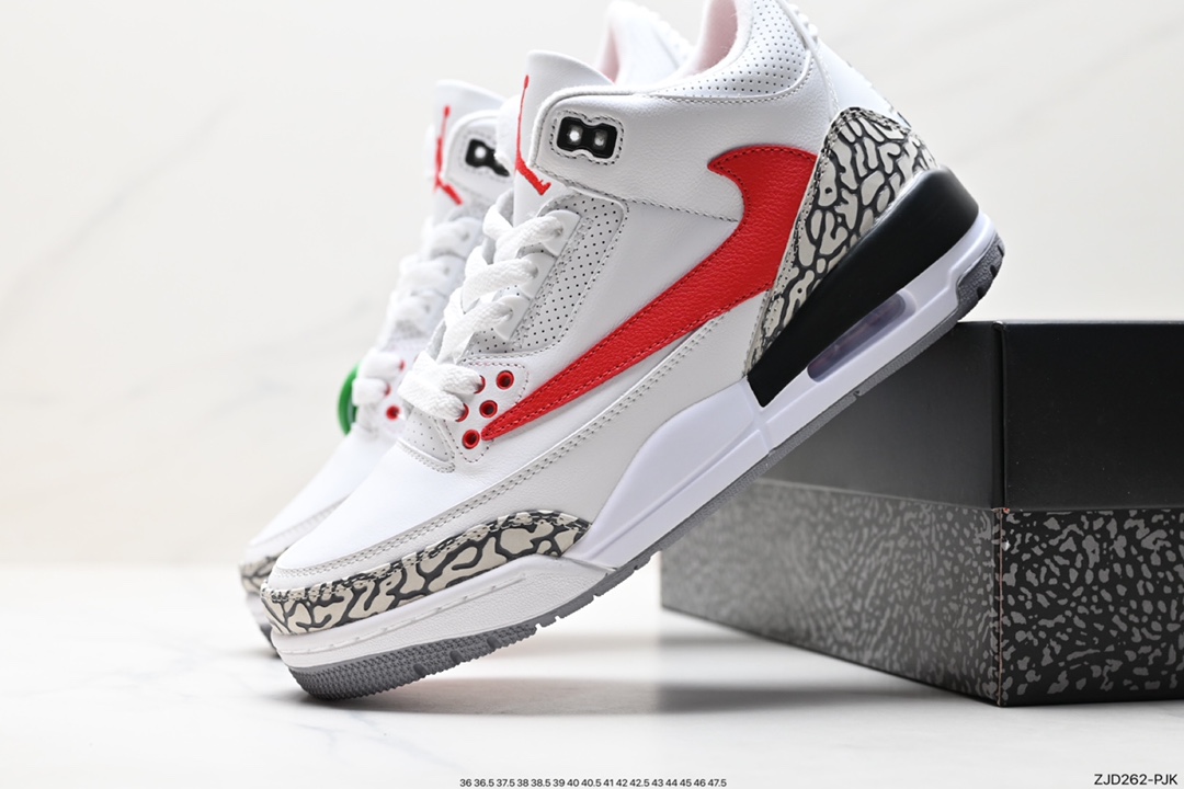 Air Jordan 3 Retro ”Hide and Sneak” White Gray Brown CT8532-158