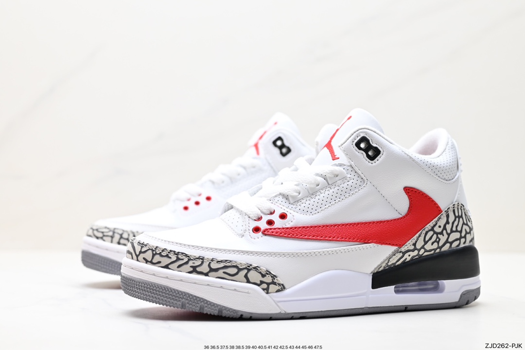 Air Jordan 3 Retro ”Hide and Sneak” White Gray Brown CT8532-158