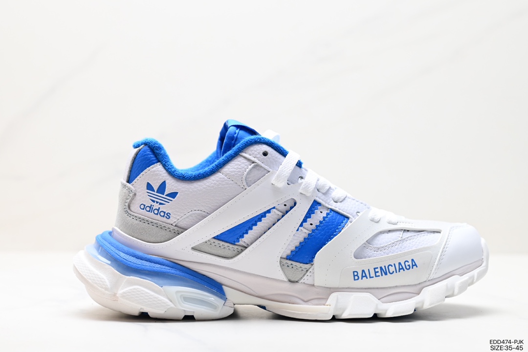 350 巴黎世家BALENCIAGA Track Trainers 3.0代复古野跑慢跑鞋“米白巧克力棕”