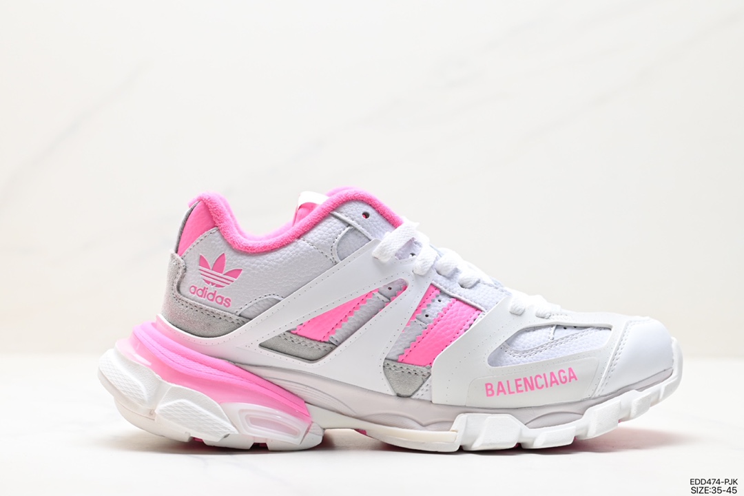 350 巴黎世家BALENCIAGA Track Trainers 3.0代复古野跑慢跑鞋“米白巧克力棕”