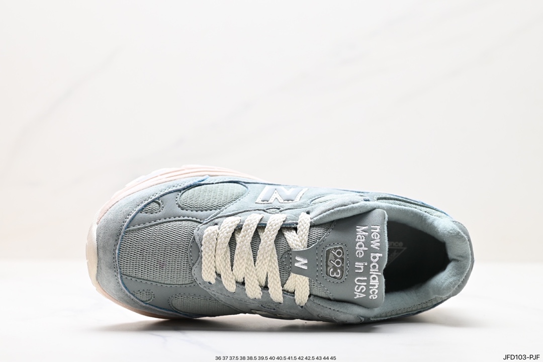 New Balance Made in USA MR993 series American-made classic retro casual sports all-match dad running shoes ”Joint Milky White Rock Gray” MR993KH1