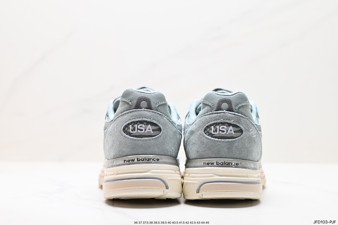 New Balance Made in USA MR993 series American-made classic retro casual sports all-match dad running shoes ”Joint Milky White Rock Gray” MR993KH1