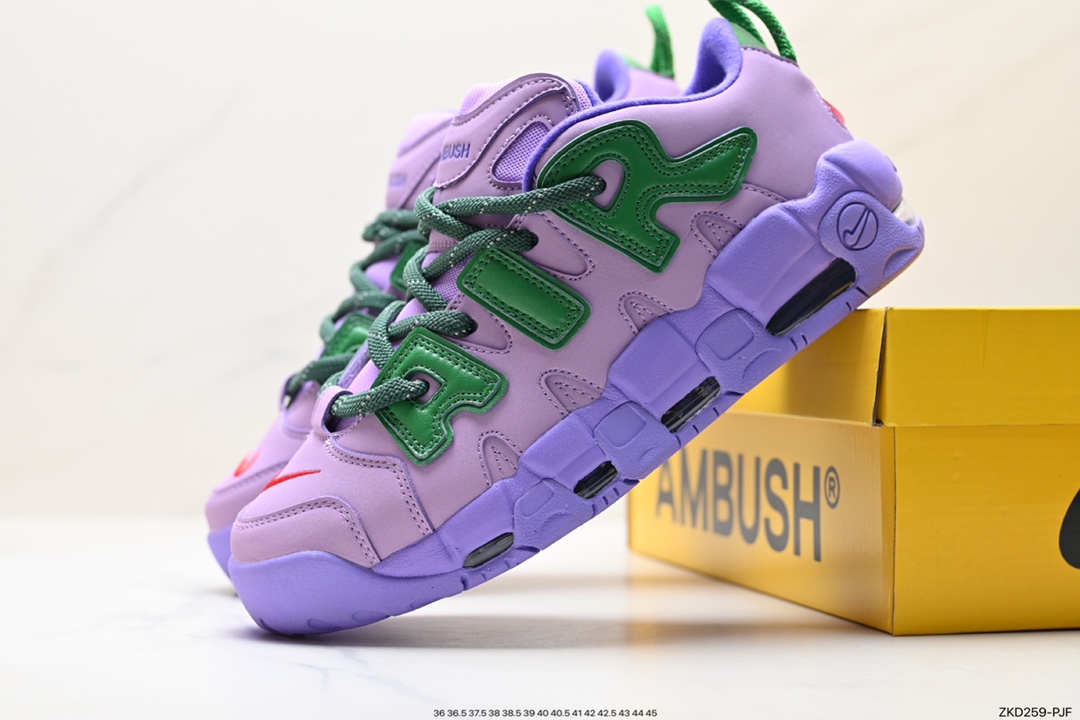 270 耐克Nike WMNS Air More Uptempo GS”Barely Green0“皮蓬篮球鞋