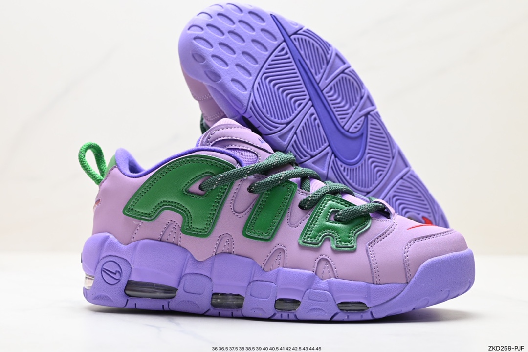 270 耐克Nike WMNS Air More Uptempo GS”Barely Green0“皮蓬篮球鞋