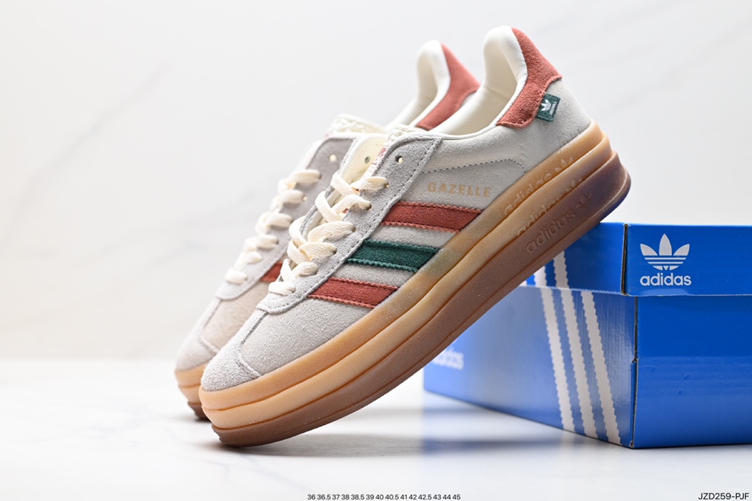 Adidas Gazelle Bold w low-top retro versatile casual sports shoes IG3685