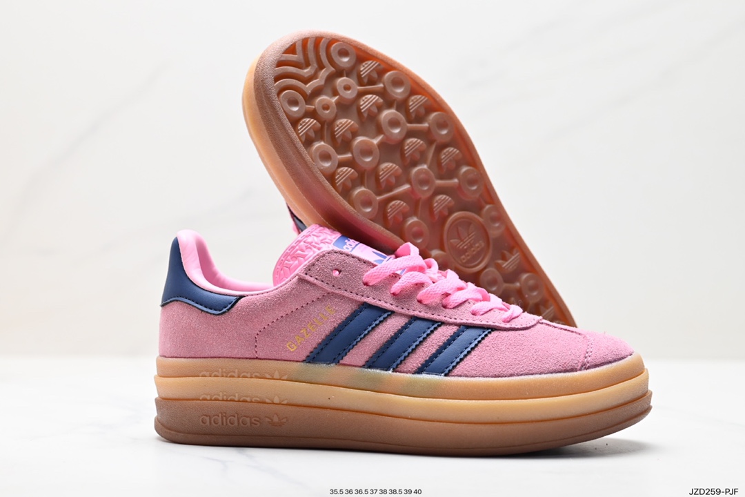 Adidas Gazelle Bold w low-top retro versatile casual sports shoes IG3685