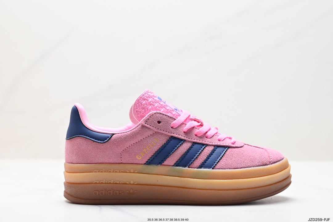 Adidas Gazelle Bold w low-top retro versatile casual sports shoes IG3685