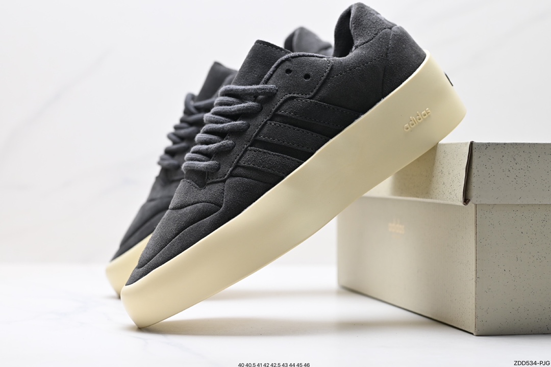 Los Angeles Street Luxury Brand-Fear Of God x Adidas Athletics Forum 86 Low ”Dark Black” Rome IG6633