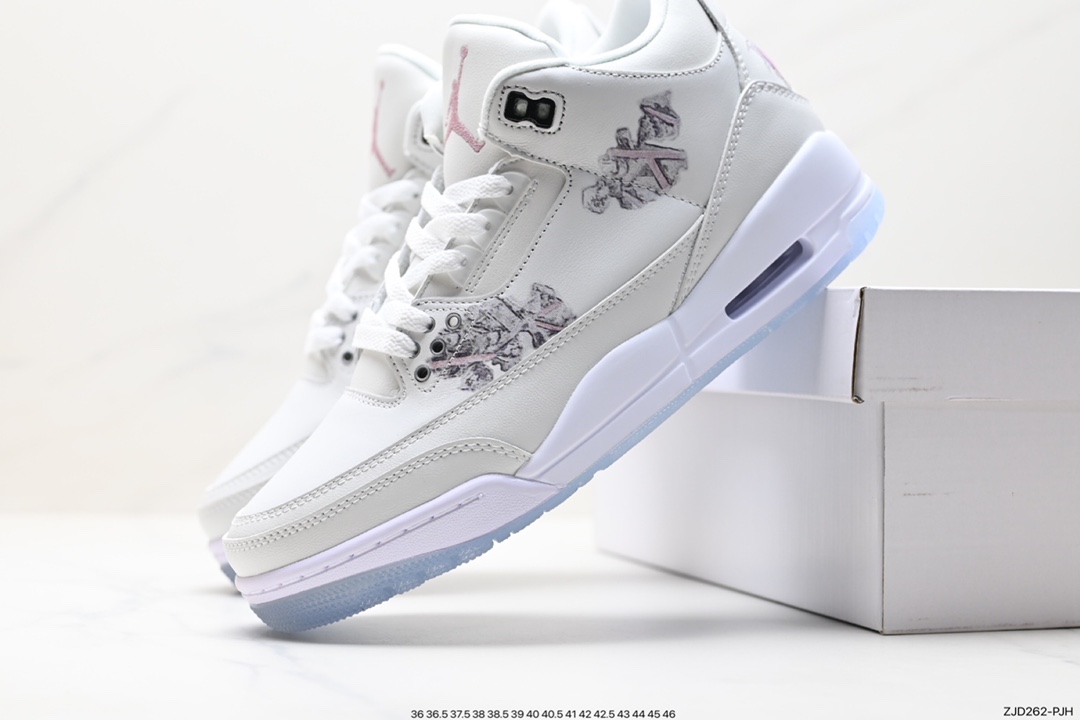 Air Jordan 3 Retro ”Hide and Sneak” White, Gray and Brown FN0344-666