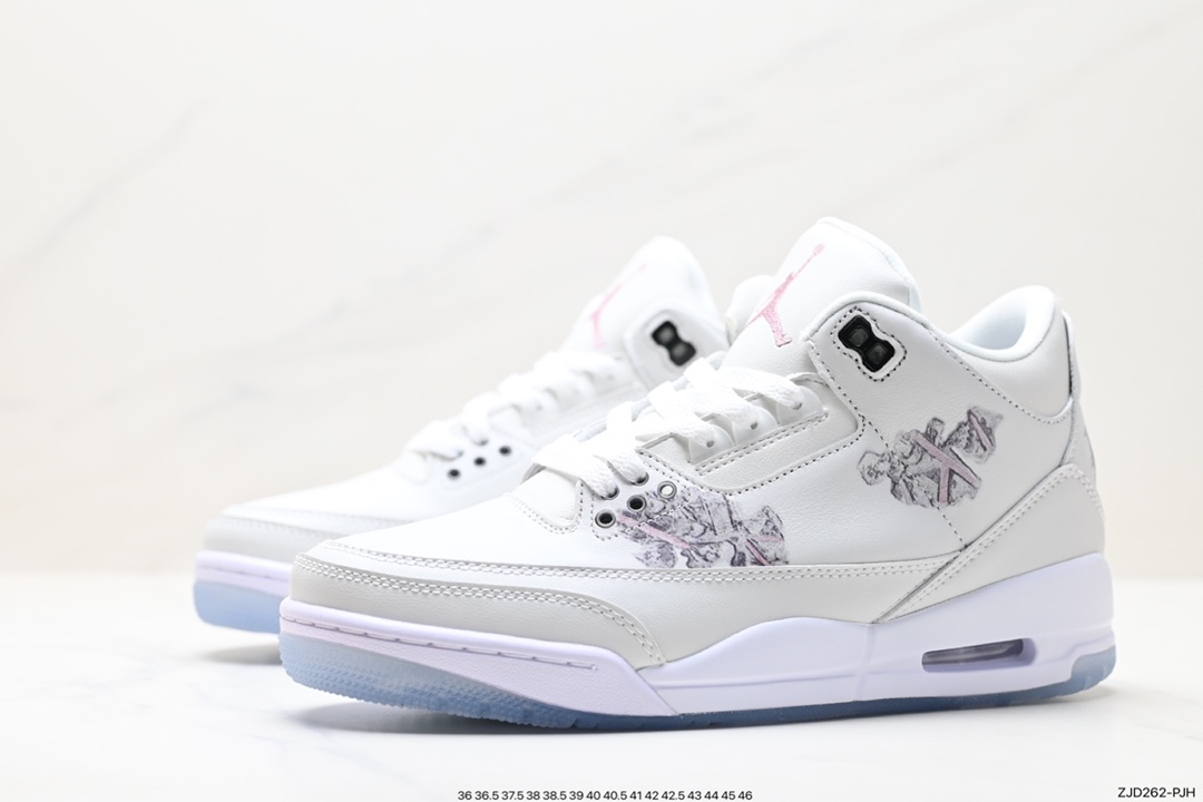 Air Jordan 3 Retro ”Hide and Sneak” White, Gray and Brown FN0344-666