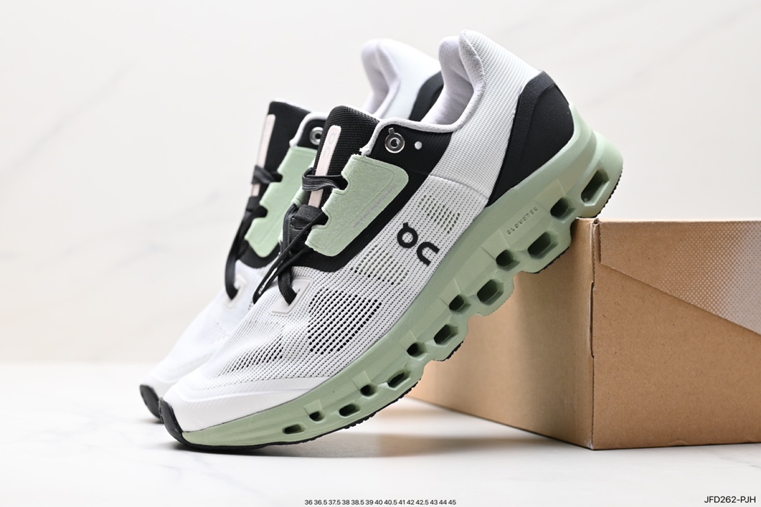 ON Running Cloud X Shift Low Cloud X series low-top lightweight, comfortable and multifunctional casual sports shoes ”Geometric Mesh White and Black”