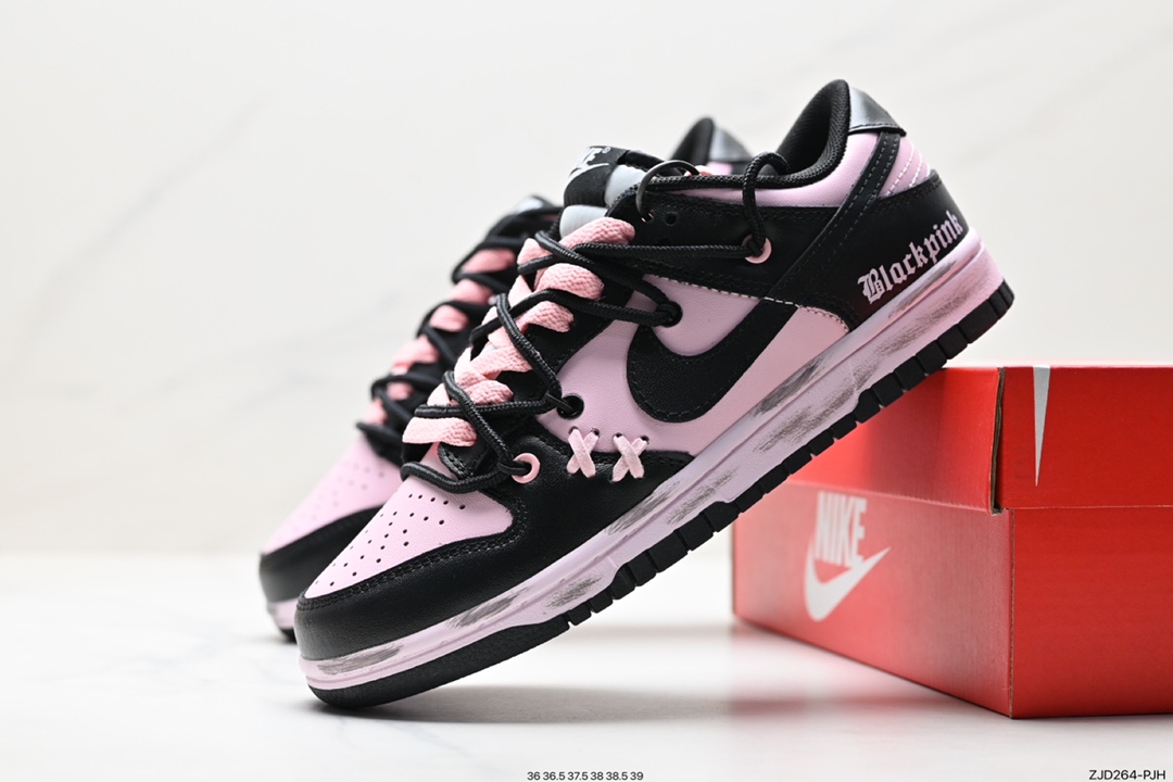 耐克Nike SB Dunk Low”Milk White/Pink/Smile“扣篮系列低帮休闲运动滑板板鞋 CW1590-00