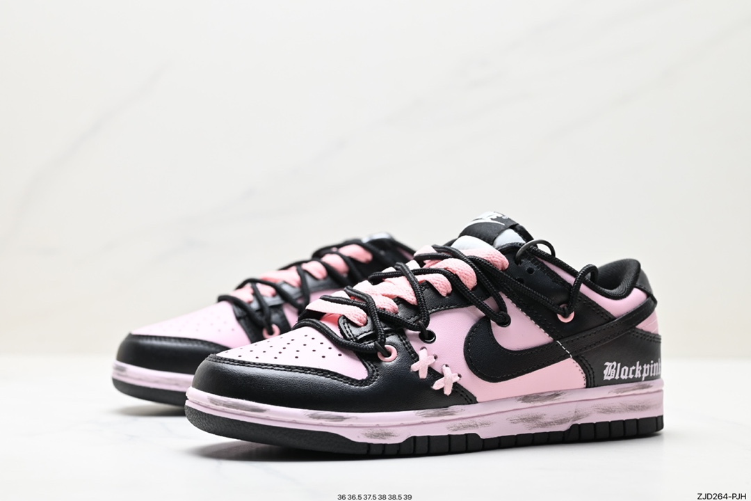 耐克Nike SB Dunk Low”Milk White/Pink/Smile“扣篮系列低帮休闲运动滑板板鞋 CW1590-00