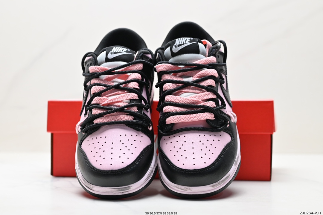 耐克Nike SB Dunk Low”Milk White/Pink/Smile“扣篮系列低帮休闲运动滑板板鞋 CW1590-00