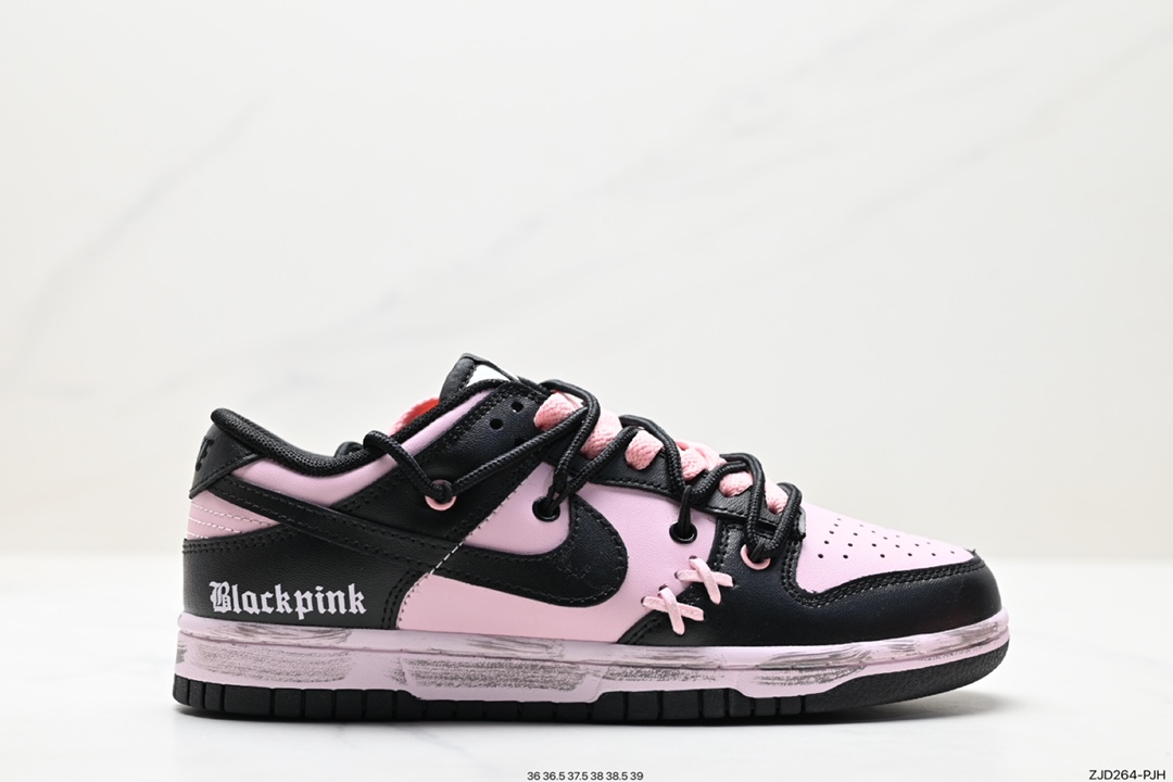 耐克Nike SB Dunk Low”Milk White/Pink/Smile“扣篮系列低帮休闲运动滑板板鞋 CW1590-00