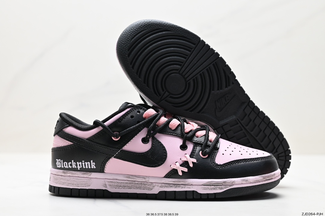 耐克Nike SB Dunk Low”Milk White/Pink/Smile“扣篮系列低帮休闲运动滑板板鞋 CW1590-00