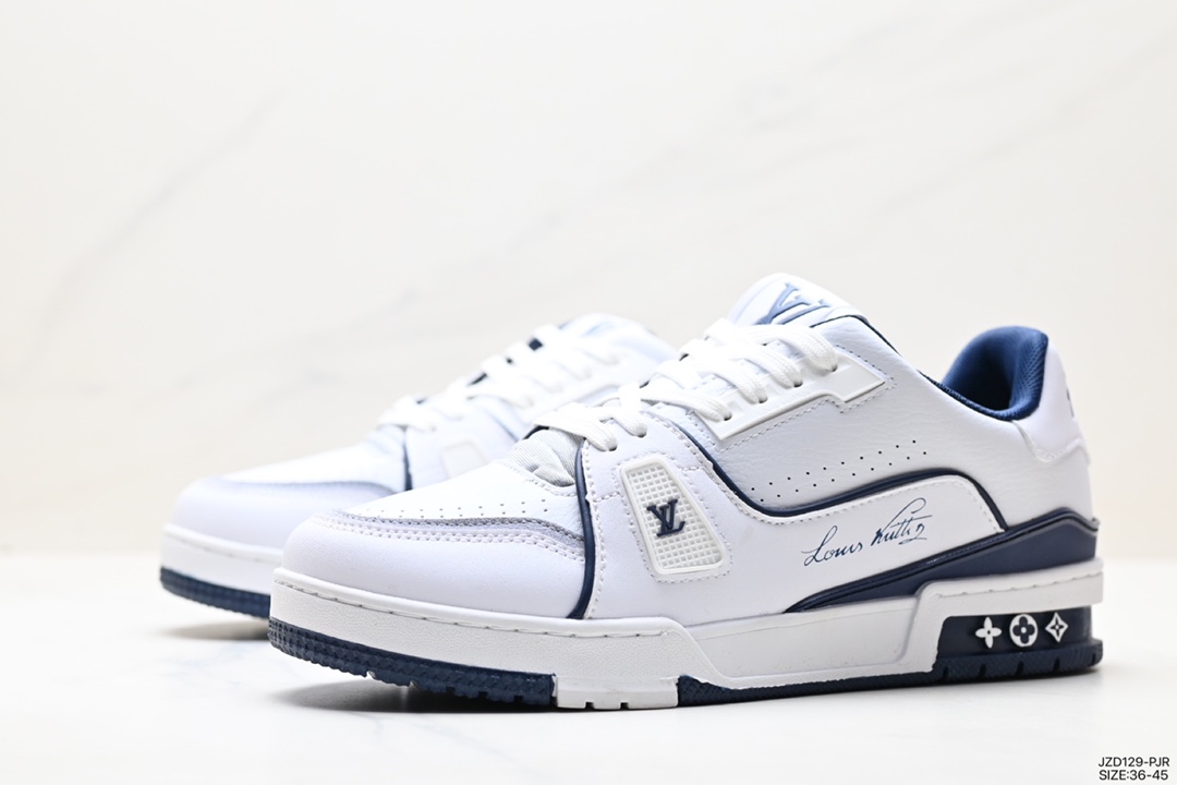 The new LVLouis Vuitton Trainer Sneaker Low casual sports culture all-match sneakers