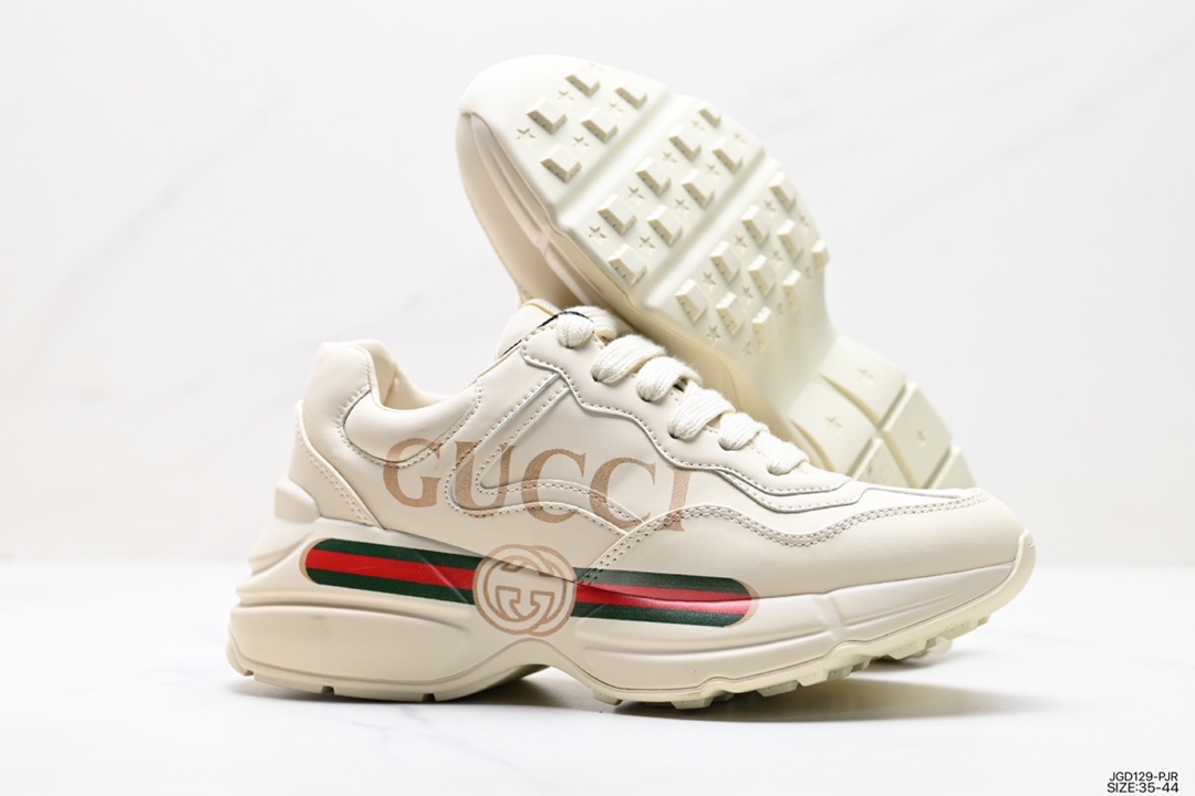 Gucci Logo with the retro feel of dad shoes Rhyton