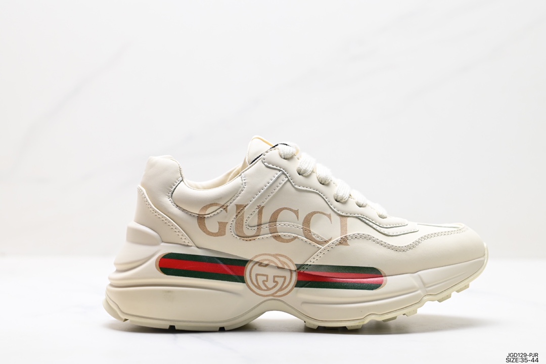 Gucci Logo with the retro feel of dad shoes Rhyton