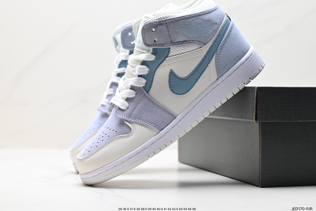 150 耐克Nike Air Jordan 1 Mid”Green Yellow“AJ1乔丹一代篮球鞋 554724-058