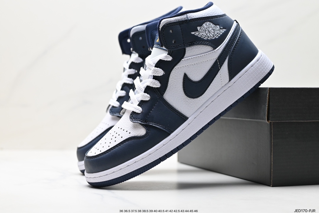 150 耐克Nike Air Jordan 1 Mid”Green Yellow“AJ1乔丹一代篮球鞋 554724-058