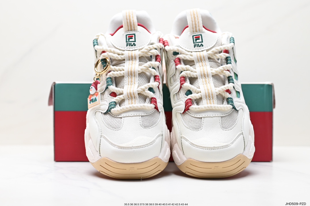 190 韩国超火爆款 FILA 斐乐 Panini Xmas 圣诞节 复古老爹鞋 F12M412101FSR