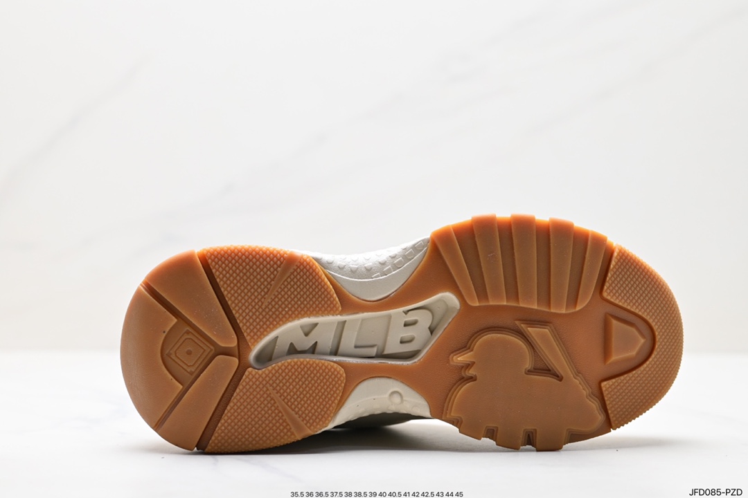 Korea Limited Release NY Yankees Limited x MLB Big Ball Chunky Mesh Thick-soled Running Shoes 3ASHBCW3N (GP007)