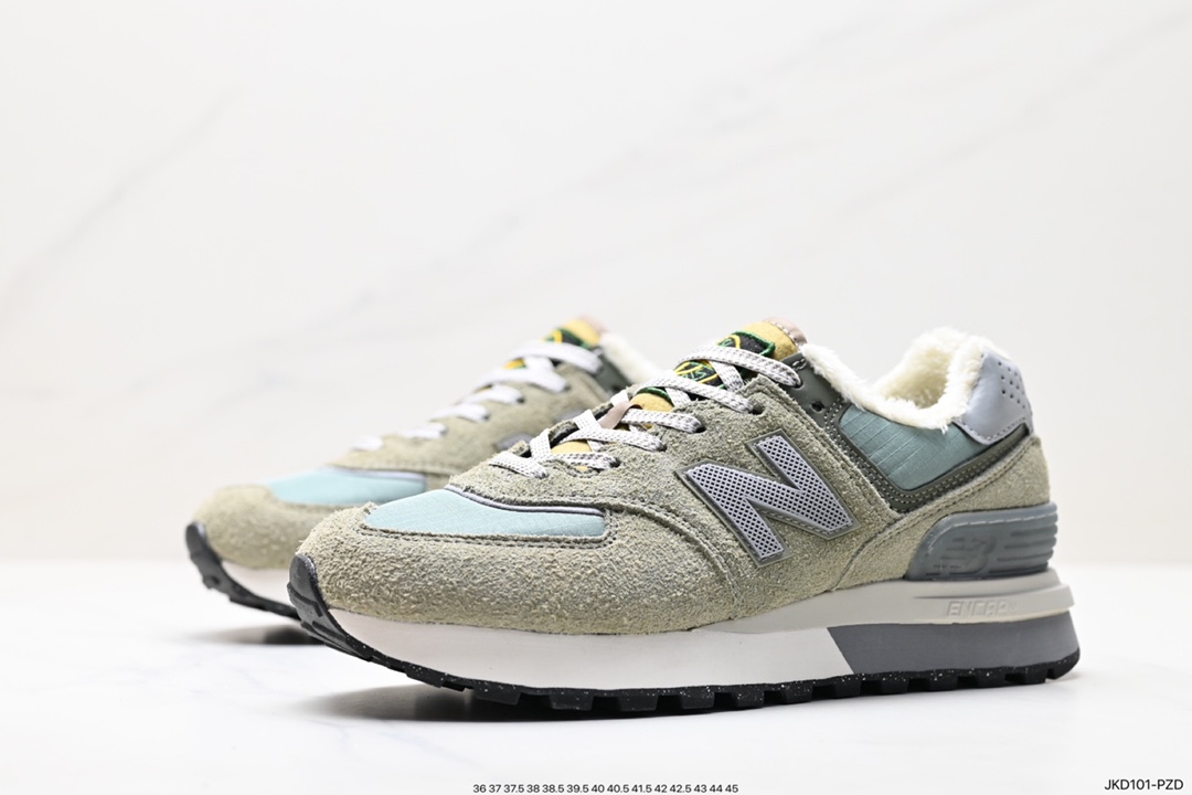 Plus velvet and thickened NBNew Balance WL574 series low-top classic retro casual sports jogging shoes U574LGST