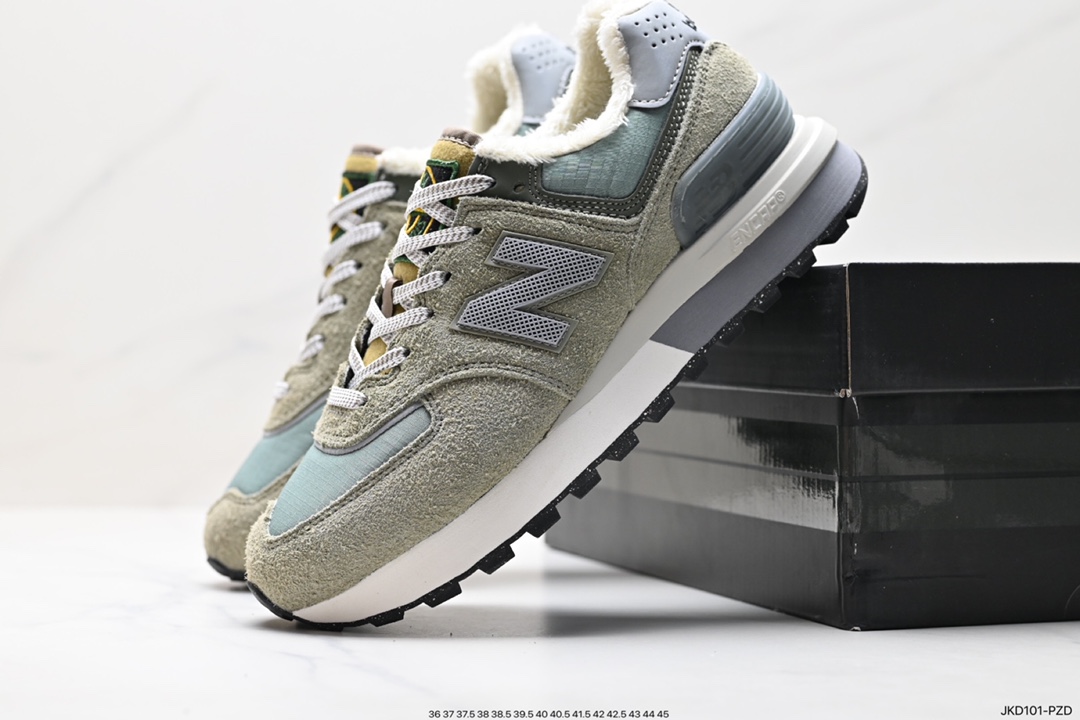 Plus velvet and thickened NBNew Balance WL574 series low-top classic retro casual sports jogging shoes U574LGST