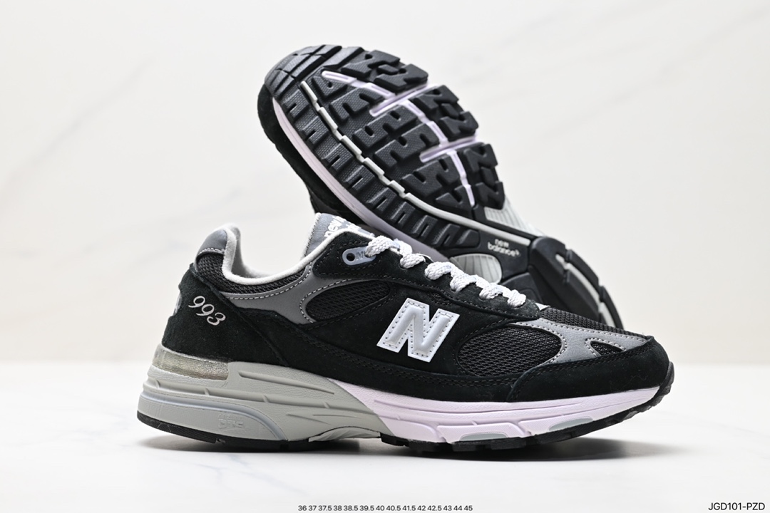 New Balance Made in USA MR993 series American-made classic retro casual sports all-match dad running shoes ”Joint Milky White Rock Gray” WR993NVc