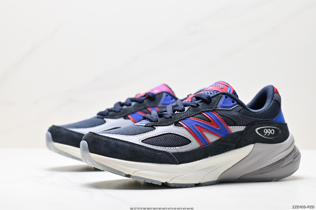 New Balance U990 American-made retro sports running shoes U990KR6