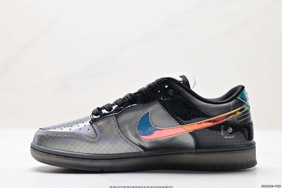 Nike Dunk SB Low Hyperflat Black and Multi-color Gray and Yellow This shoe FV3617-001