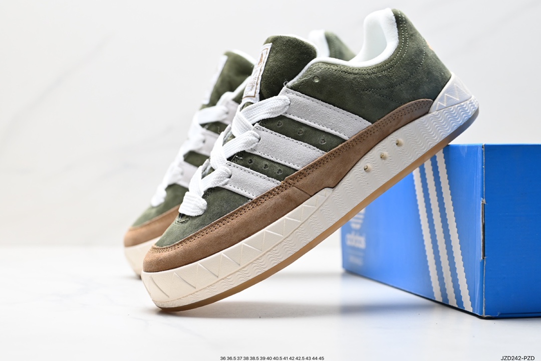 Human Made x Adidas Adimatic Low ”Dust Green” Matic series low-top sneakers ”Jointly suede olive green gray brown” GY5274