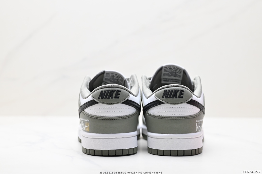 200 耐克Nike SB Dunk Low橄榄绿黑白绿SB Dunk低帮NBA滑板板鞋 FZ4824-001