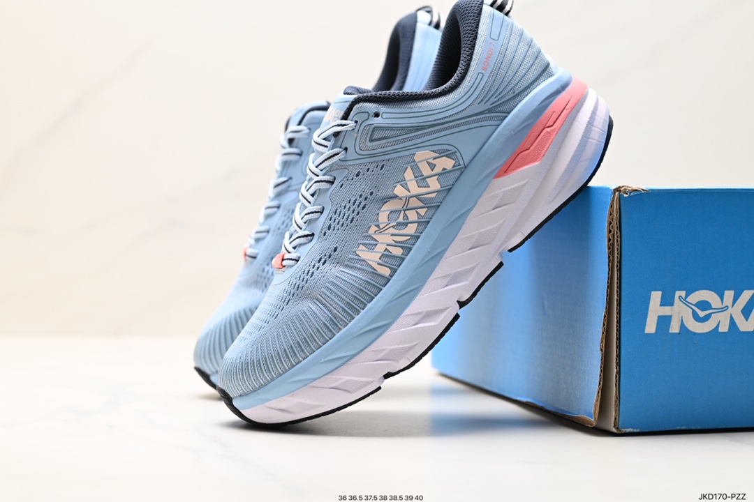 160 HOKA ONE W BONDI 7 余文乐同款 机能缓震跑鞋