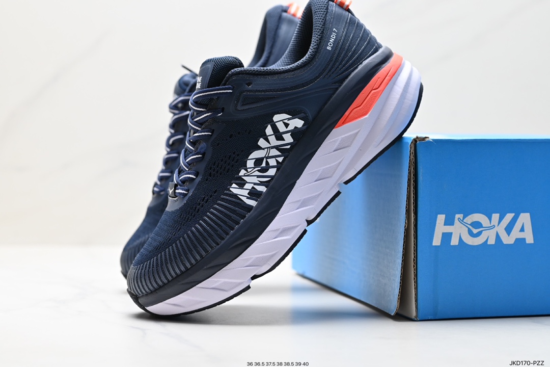 160 HOKA ONE W BONDI 7 余文乐同款 机能缓震跑鞋