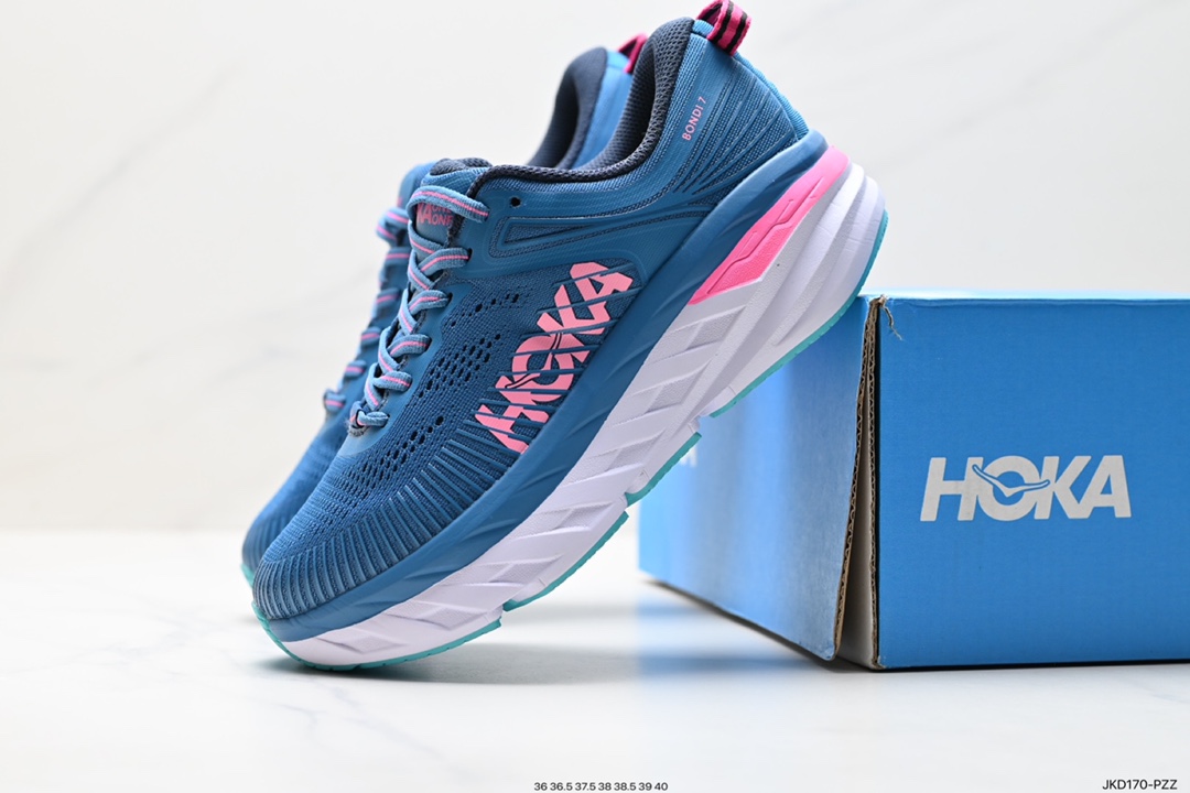 160 HOKA ONE W BONDI 7 余文乐同款 机能缓震跑鞋